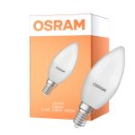 Osram Classic LED E14 Bougie Dépolie 3.3W 250lm - 840 Blanc Froid | Équivalent 25W