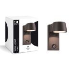 D'Lite Applique Murale Lira Noir 7W 600lm 830 Blanc Chaud | IP54 - Détecteur De Mouvement