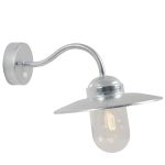 Nordlux Luxembourg Applique Murale Acier et Verre Gris | IP54 - Convient pour E27