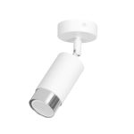 Emibig Plafonnier Hiro Acier Blanc | Convient pour 1x GU10 - Max 10W