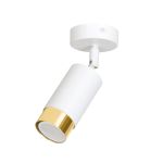 Emibig Plafonnier Hiro Acier Blanc | Convient pour 1x GU10 - Max 10W