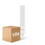 Lot 10x Noxion Lucent PL-S LED 4.3W - 840 Blanc Froid | 2-Pins - Équivalent 9W