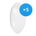 Lot 5x Ledvance Surface Circulaire 250 13W 830 920lm Blanc IP44 | Blanc Chaud