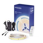 Noxion Rubans LED Naga 5 Mètre Ensemble complet - Smart Wifi - 24V - 320LEDs/m - COB - 8W/m - 940 Blanc Froid | 8mm - IP20 - Meilleur Rendu Des Couleurs