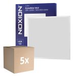 Lot 5x Noxion Panneau LED Ecowhite V4.0 28W 3360lm - 830-840-865 CCT | 60x60cm - Philips driver