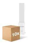 Lot 10x Noxion Lucent PL-S LED  4.3W - 830 Blanc Chaud | 4-Pins - Équivalent 9W