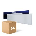 Lot 5x Noxion Panneau LED Ecowhite V4.0 28W 3400lm - 840 Blanc Froid | 120x30cm - UGR <19 - Philips driver