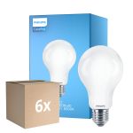Lot 6x Philips Corepro LED Ampoule E27 Poire Dépolie 13W 2000lm - 865 Lumière du Jour | Équivalent 120W