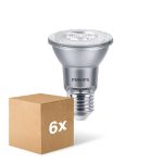 Lot 6x Philips Master Value LED ampoule Réflecteur E27 PAR20 6W 500lm 40D - 927 Blanc Très Chaud | Meilleur rendu des couleurs - Dimmable - Équivalent 50W