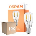 Lot 10x Osram Spécial T LED E14 Tubulaire Filament Claire 1.6W 50lm - 824 Blanc Très Chaud | Équivalent 5W
