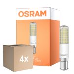 Lot 4x Osram Special T Slim LED B15d Claire 8W 1055lm - 827 Blanc Très Chaud | Dimmable - Équivalent 75W