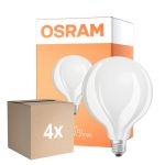 Lot 4x Osram Retrofit LED E27 Globe Filament Dépolie 11W 1521lm - 827 Blanc Très Chaud | Équivalent 100W