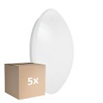 Lot 5x Ledvance Surface Circulaire 350 Blanc 18W 1440lm - 840 Blanc Froid | IP44 - avec Détecteur de Mouvement - Équivalent 2x18W