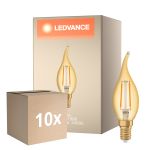 Lot 10x Ledvance Vintage 1906 LED E14 Bougie Dorée 2.5W 220lm - 824 Blanc Très Chaud | Équivalent 22W