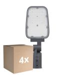 Lot 4x Ledvance Éclairage public LED Area Value Petit SPD Aluminium Gris 30W 3900lm 160x58D - 730 Blanc Chaud | IP66 - Symétrique