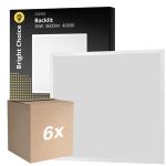 Lot 6x Bright Choice Panneau LED V2 Backlit 36W 3600lm - 840 Blanc Froid | 60x60cm - UGR <22