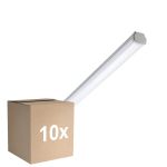 Lot 10x Philips Réglette LED Étanche WT060C 28W 3400lm - 840 Blanc Froid | 150cm - 1x Câblage Traversant