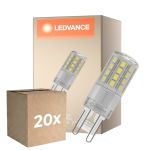 Lot 20x Ledvance LED Pin G9 Claire 4.5W 600lm - 827 Blanc Très Chaud | Équivalent 48W