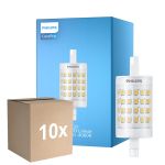 Lot 10x Philips CorePro LED R7S Linear 78mm Claire 7W 1000lm - 840 Blanc Froid | Équivalent 60W