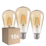 Lot 10x Lot 3x Eglo LED Edison E27 Filament Ambre 4W 400lm - 822 Blanc Très Chaud | Équivalent 40W