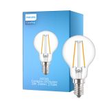Philips Corepro LED Lustre E14 Boule Filament Claire 2W 250lm - 827 Blanc Très Chaud | Équivalent 25W