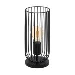 Eglo Lampe De Chevet Roccamena Acier Noir | Convient pour 1x E27