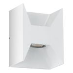 Eglo Applique Murale Morino Extérieur Aluminium Blanc Up & Down 5W 460lm - 830 Blanc Chaud