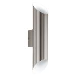 Eglo Applique Murale Agolada Extérieur Acier Inoxydable Gris Up & Down 7.4W 660lm - 830 Blanc Chaud