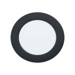Eglo Encastré Spot Éclairage de salle de bains Fueva 6 Plastique Noir 6.3W 720lm - 827-840-865 CCT
