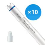 Lot 10x Philips Tube LED T8 MASTER (EM/Direct 230V) High Output 12W 1575lm - 840 Blanc Froid | 90cm - Équivalent 30W
