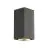 SLV Big Theo Up/Down Applique Murale Aluminium Anthracite | IP44 - Extérieur - Convient pour 2x GU10 Max. 75W - Dimmable