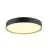 SLV Decona Mur et Plafonnier Aluminium Noir Rond 23W 2170lm - 930 Blanc Chaud | IP44 - Meilleur Rendu Des Couleurs - Dimmable 