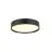 SLV Decona Mur et Plafonnier Aluminium Noir Rond 18W 1450lm - 930 Blanc Chaud | IP44 - Meilleur Rendu Des Couleurs - Dimmable 