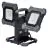 Ledvance Projecteur LED Projecteur De Chantier Value Flex Noir 60W 6450lm 110D - 865 Lumière Du Jour | IP65 - Batterie - Symétrique