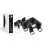 D'Lite Plafond Spot Clio Noir Inclinable| Convient pour 4x GU10