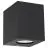 Nordlux Canto Kubi 2 Applique Murale Aluminium et Verre Noir Up & Down - 10.6W 500lm - 830 Blanc Chaud | IP44