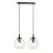 Emibig Suspension Luminaire Cosmo Acier Noir | Convient pour 2x E14 - Max 10W