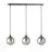 Emibig Suspension Luminaire Cosmo Acier Noir | Convient pour 3x E14 - Max 10W