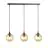 Emibig Suspension Luminaire Cosmo Acier Noir | Convient pour 3x E14 - Max 10W