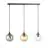 Emibig Suspension Luminaire Cosmo Acier Noir | Convient pour 3x E14 - Max 10W