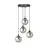 Emibig Suspension Luminaire Cosmo Acier Noir | Convient pour 4x E14 - Max 10W