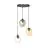 Emibig Suspension Luminaire Istar Acier Noir | Convient pour 3x E27 - Max 10W