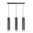 Emibig Suspension Luminaire Kibo Acier Noir | Convient pour 3x GU10 - Max 10W