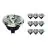 Lot 10x Noxion Lucent Spot LED GU10 AR111 15W 850lm 40D - 927 Blanc Très Chaud | Meilleur Rendu Des Couleurs - Dimmable - Équivalent 75W