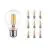 Lot 10x Noxion Lucent Filament LED E27 Poire Claire 7W 806lm - 827 Blanc Très Chaud | Dimmable - Équivalent 60W