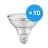 Lot 10x Ledvance Spot LED E27 PAR30 10W 633lm 36D - 927 Blanc Très Chaud | Meilleur Rendu Des Couleurs - Dimmable - Équivalent 75W