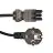 Noxion GST-Compatible Câble d’alimentation - Femelle + Schuko Europlug - Noir 5m - 3 pole 0.75mm2