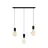 Calex XXL Lumen élevé Dorée Ensemble complet - Including 3 XXL Ampoules + Cordset Rectangulaire base
