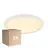 Lot 3x Nordlux Hublot LED Oja 29 18W 827 1700lm Blanc IP20 | Dimmable 3 niveaux - Blanc Très Chaud