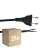 Lot 25x Noxion Euro Câble d’alimentation Noir - C7 Europlug + Extrémités ouvertes - 2m - 2 pole 0,75mm2